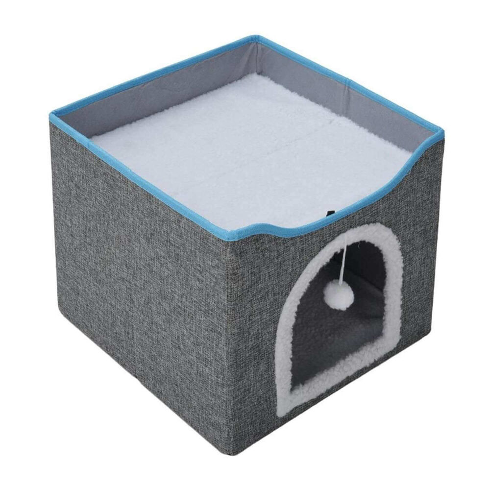 Cama Y Casa Para Gatos Con Rascador image number 2.0