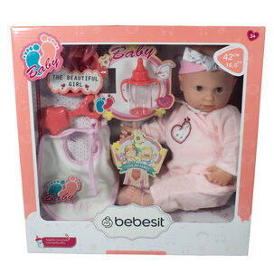 Muñeca Bebe Luna 42cm Con Accesorios