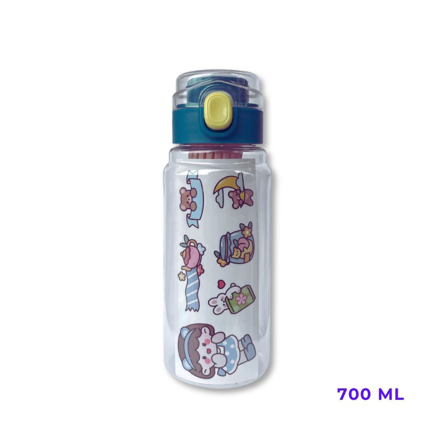 Botella De Pl&aacute;stico Con Filtro Escolar Stickers Decorativo 700ml Surtido image number 3.0