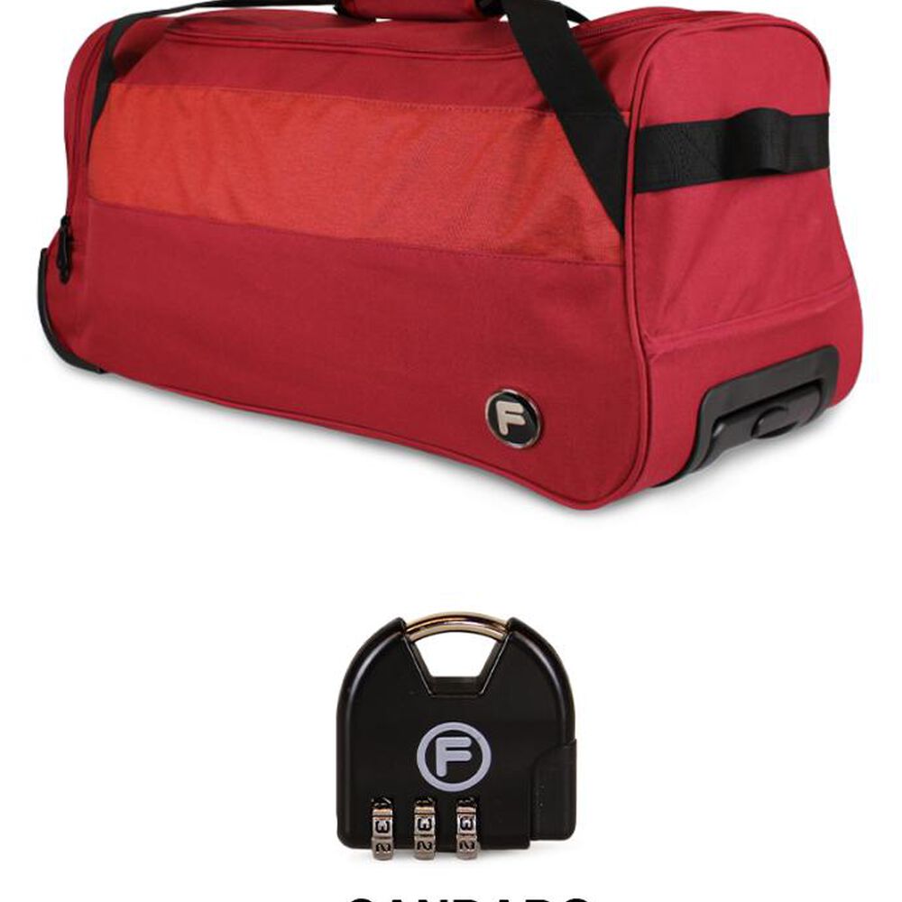 Bolso De Viaje Con Ruedas Kross M 89 Lts Rojo + Candado F image number 1.0