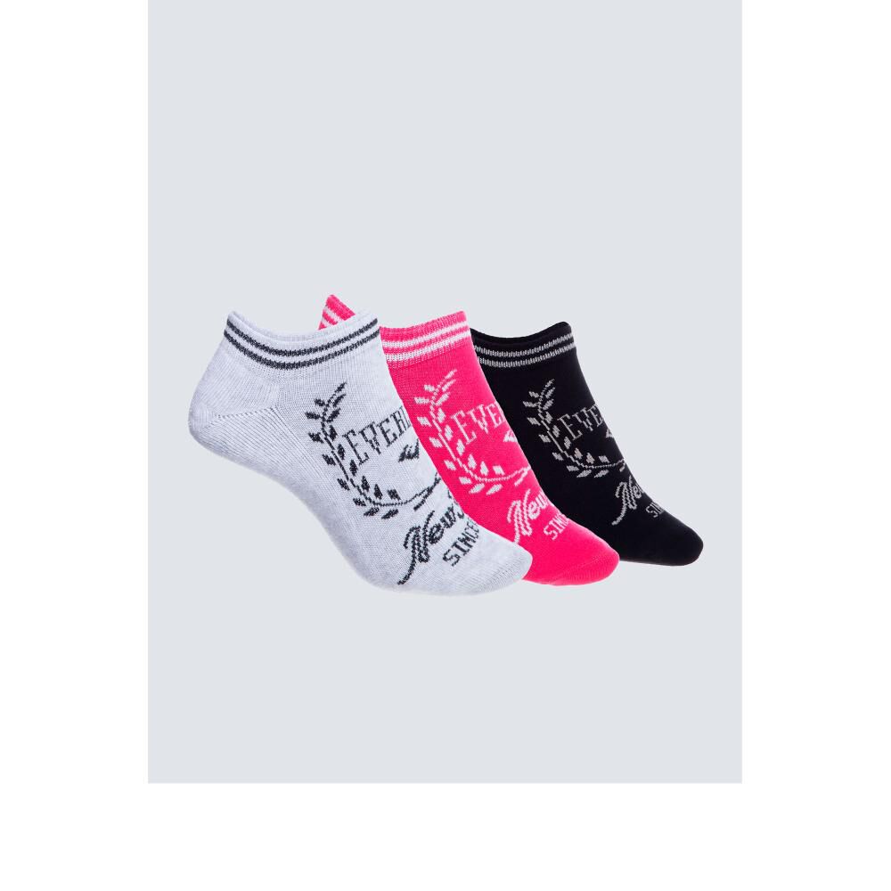 Calcetines Mujer Tripack College Multicolor V image number 0.0