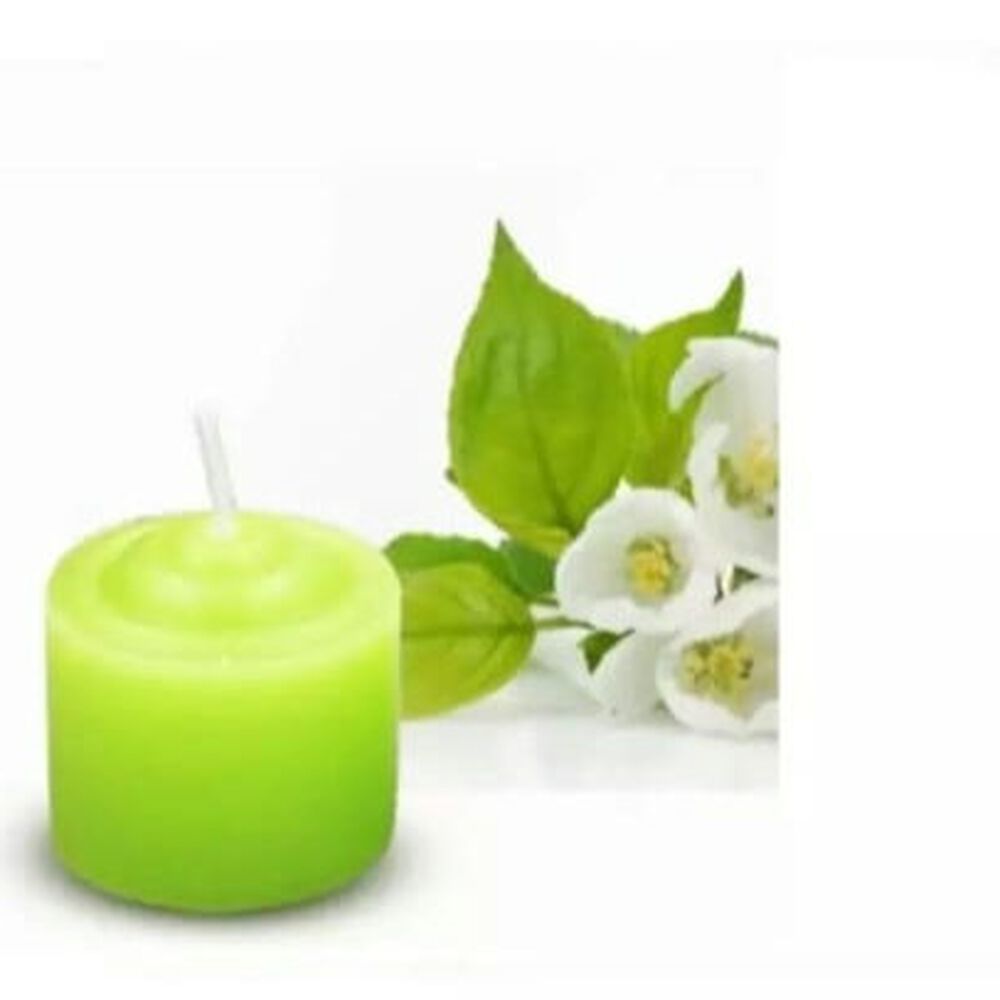 Pack De 12 Velas Verdes Arom&aacute;ticas 3.5 X 3.5 Cm image number 2.0