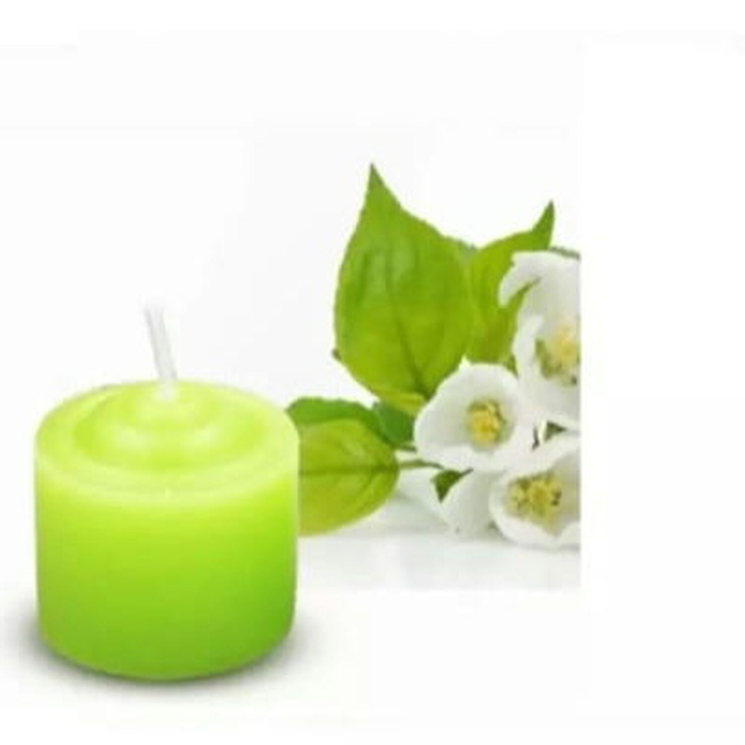 Pack De 12 Velas Verdes Arom&aacute;ticas 3.5 X 3.5 Cm image number 2.0
