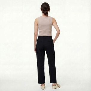 Polera Crop Sin Mangas Cuello V Mujer Kimera