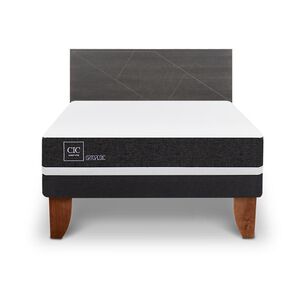 Cama Europea Cic Ortopedic / 2 Plazas / Base Normal + Respaldo