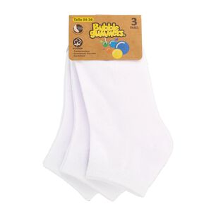 Calcetines Infantiles Bubblegummers Tripack White Blanco