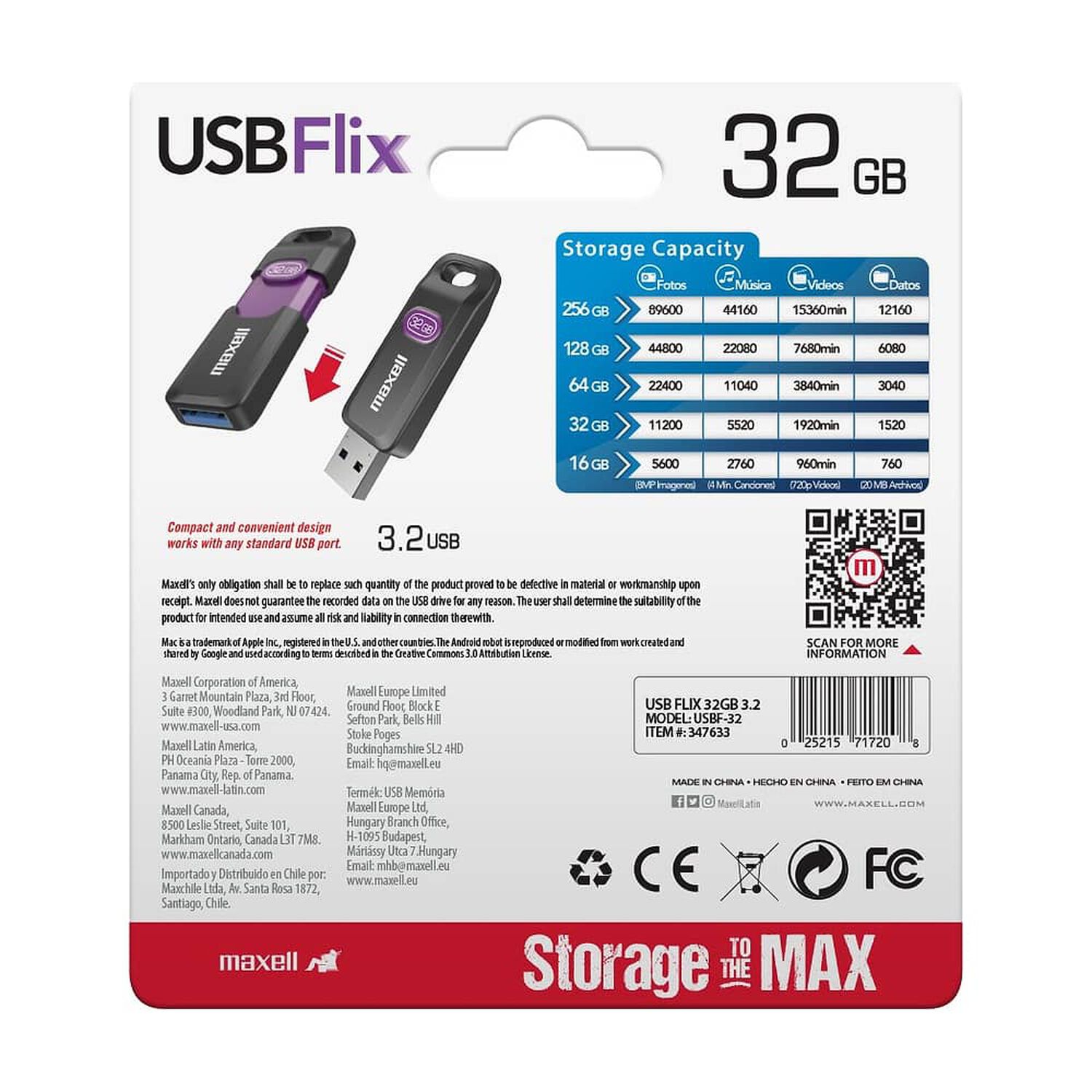 Pendrive Maxell Flix 32gb 3.2 image number 4.0