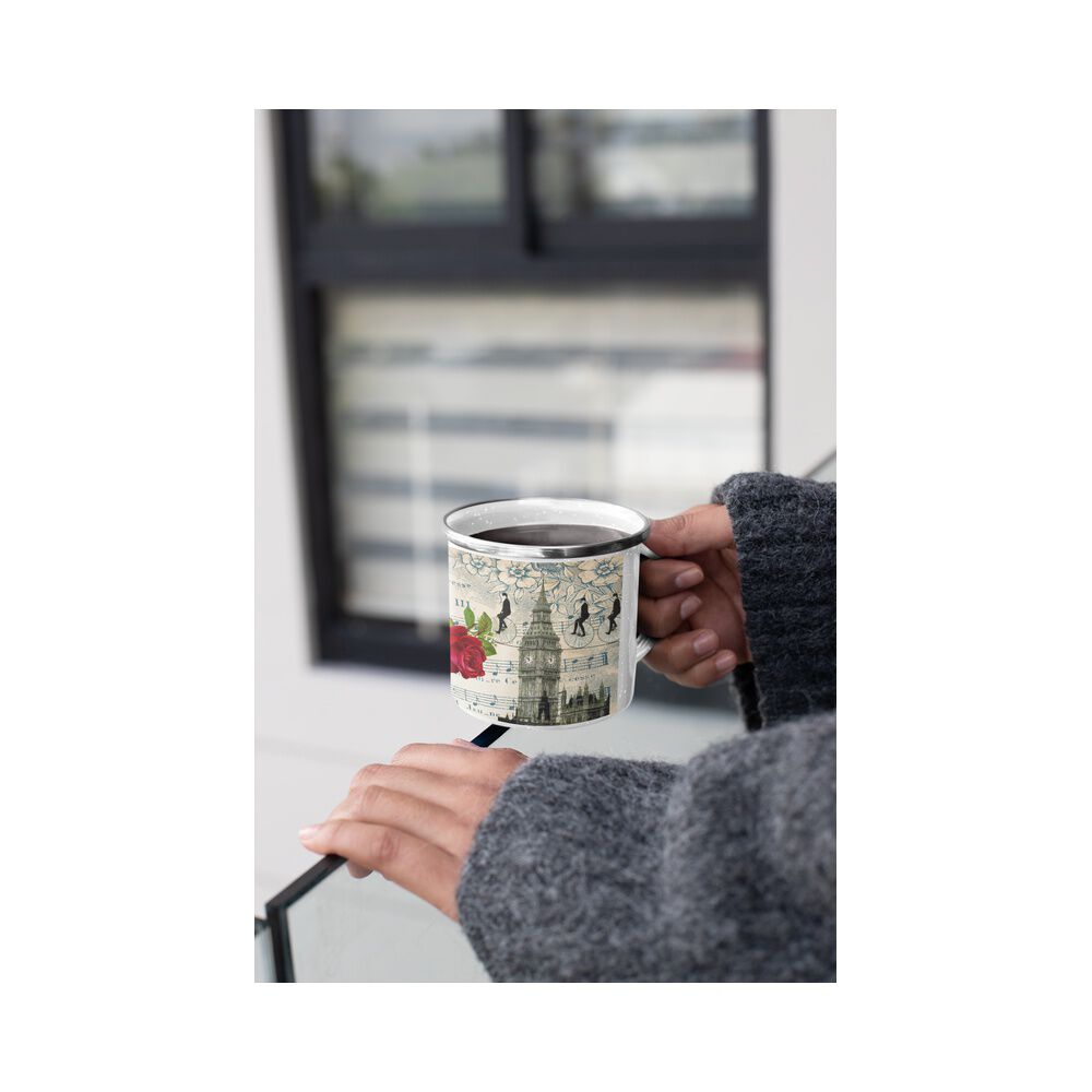 Taza Enlozada Lechera Big Ben Londres Vintage image number 1.0