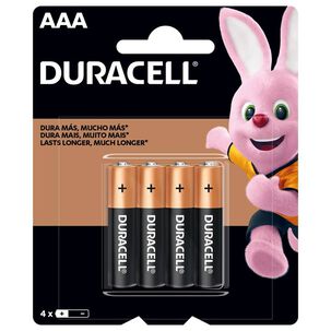 Pilas Alcalinas Duracell Cb Aaa Pack De 4 Unidades
