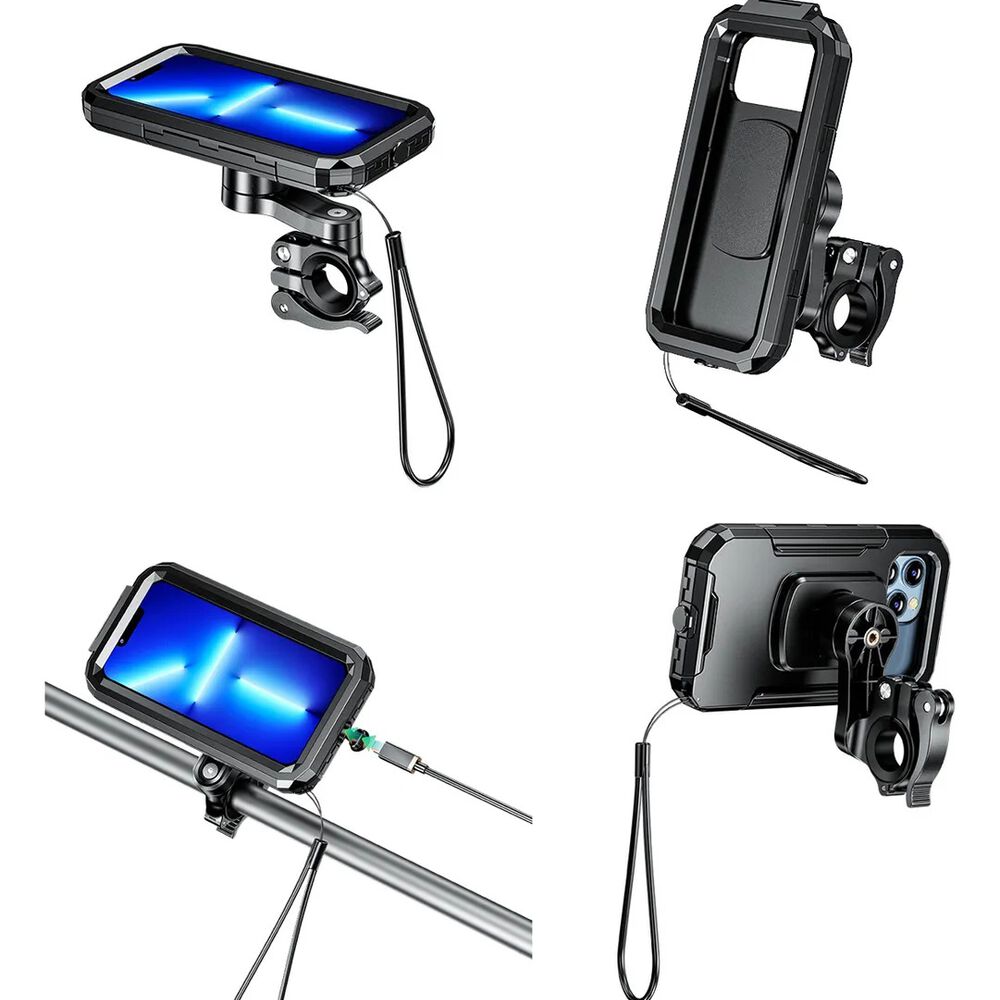 Soporte Porta Celular Para Moto Y Bicicleta Impermeable 360 image number 1.0