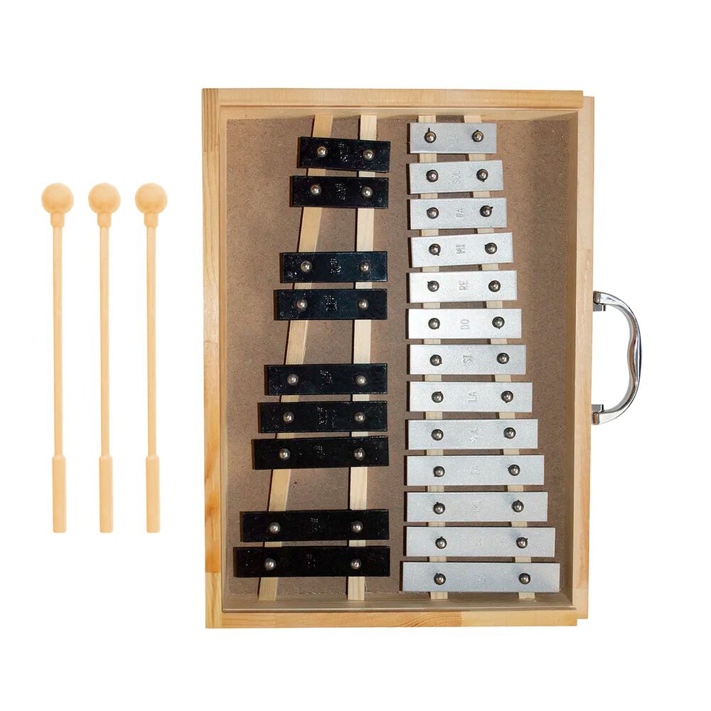 Metal&oacute;fono Crom&aacute;tico 22 Tonos Caja Madera All22ag image number 0.0