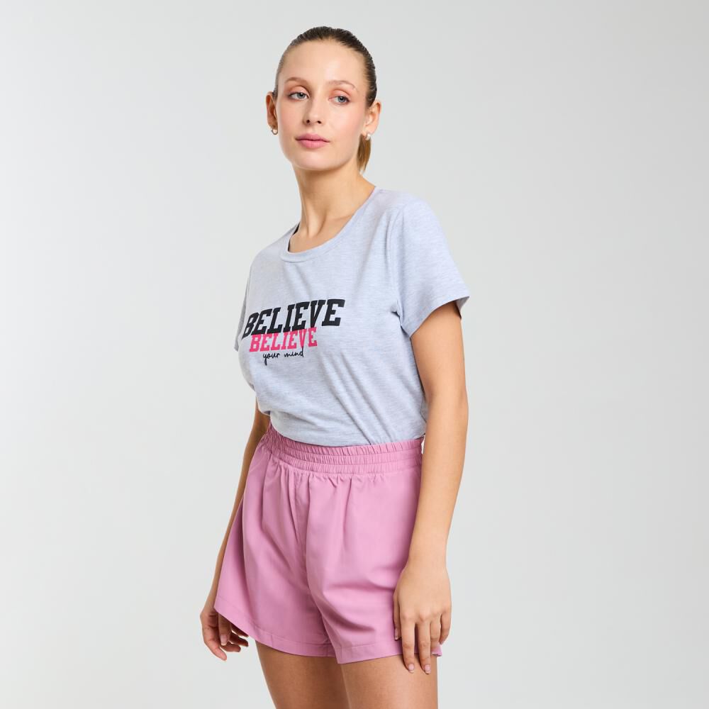 Polera Deportiva Manga Corta Cuello Redondo Mujer Wetland image number 2.0
