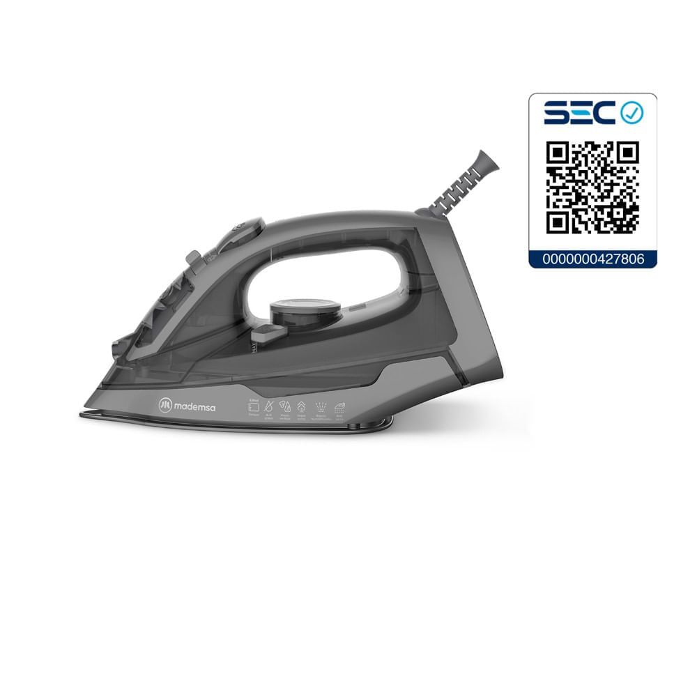 Plancha Con Base De Cer&aacute;mica, Vapor Vertical Y Sistema Antisarro Mir30 image number 8.0