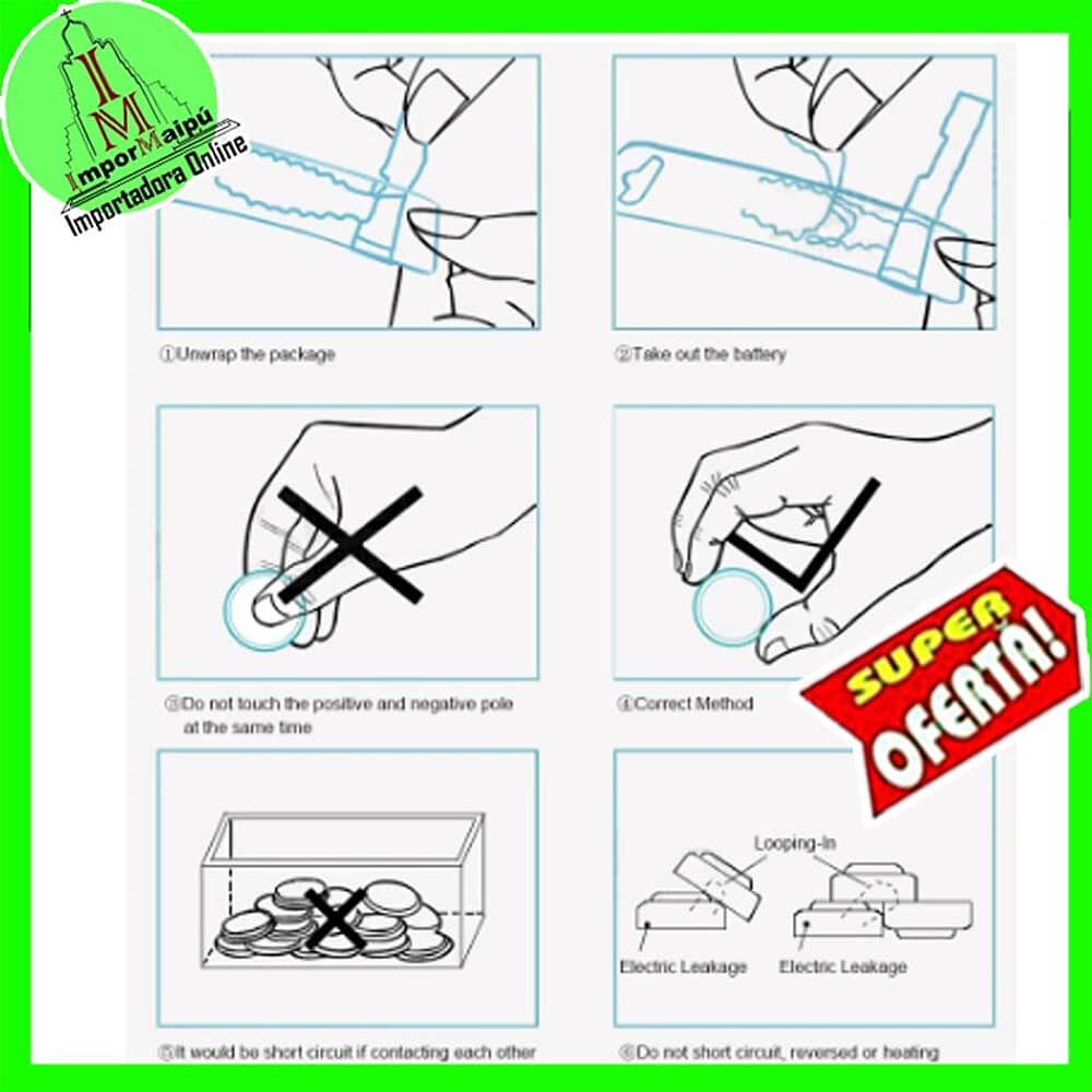 Pilas Lr44 Ag13 357a Cx44 Pila De Bot&oacute;n 1,5 V Para Relojes Luces Otros Lr44w image number 6.0