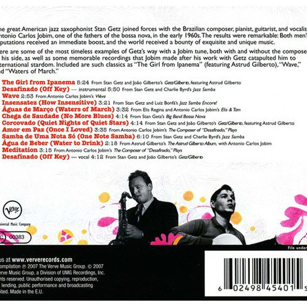 Stan Getz & Antonio Carlos Jobim - Their Greatest Hits | Cd image number 11.0