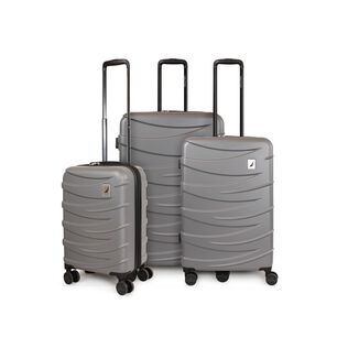 Set De 3 Maletas M&oacute;naco Gris S+m+l Nautica