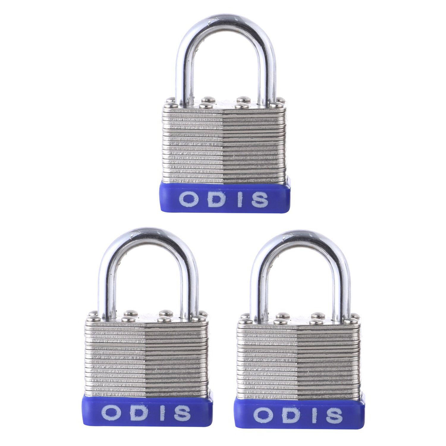 Pack 3 Candados Laminado Odis 40mm - Llaves Iguales image number 0.0