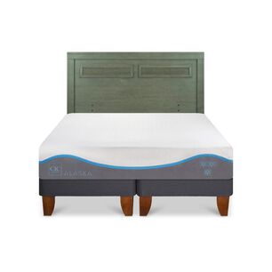 Cama Europea Cic Alaska / King / Base Dividida + Respaldo