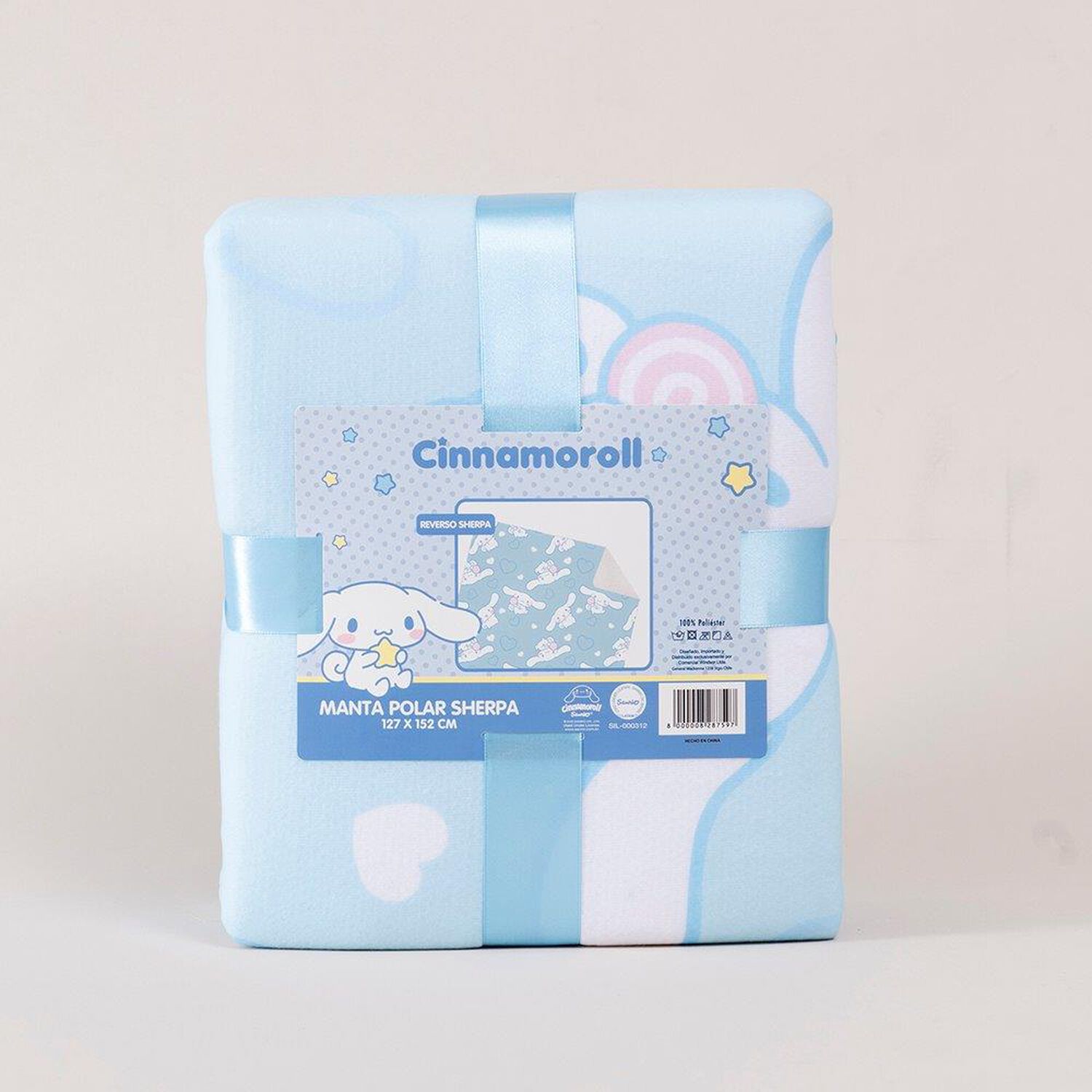 Manta Polar Sherpa 127x152 Cms Cinnamoroll image number 2.0