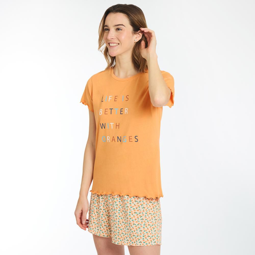 Pijama Manga Corta Mujer Freedom image number 2.0