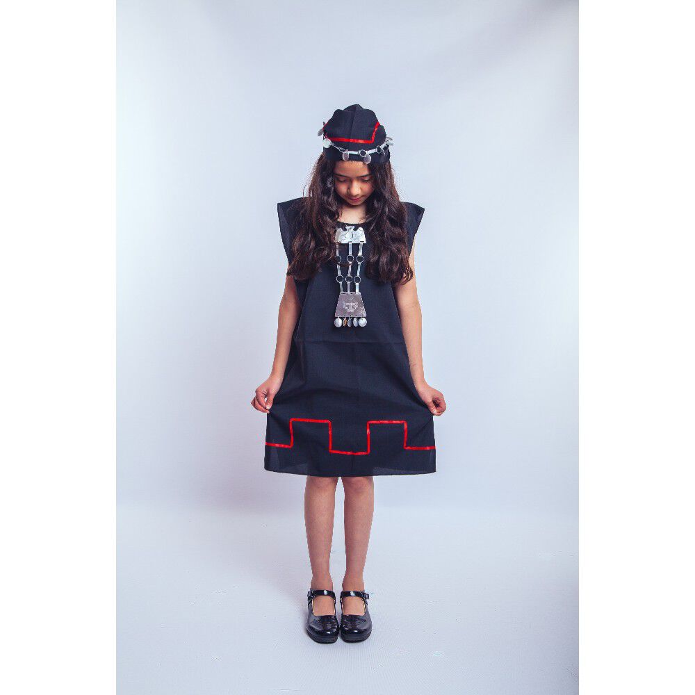 Disfraz Traje Tipico Mapuche Ni&ntilde;a Septiembre image number 2.0