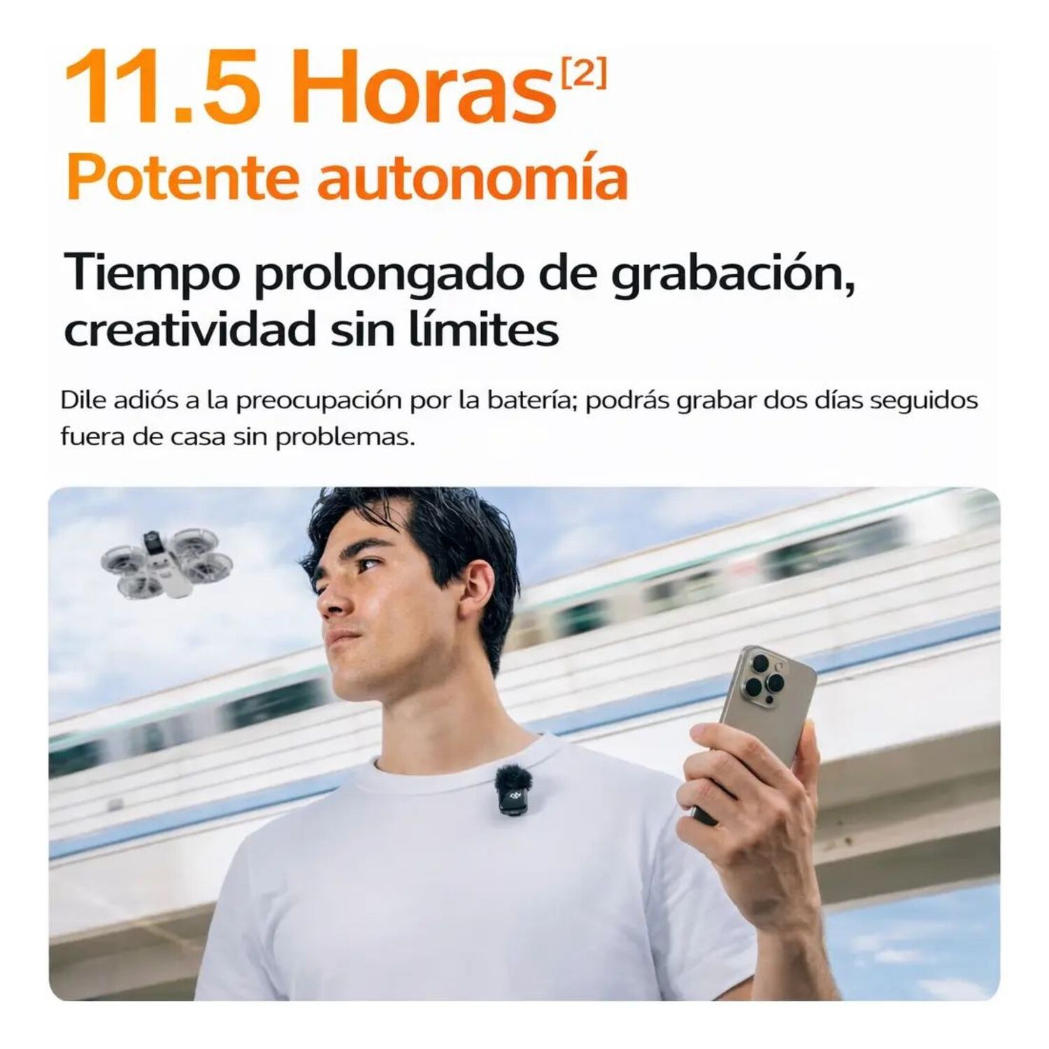 Dji Mic Mini - Son 2 Micr&oacute;fonos Inal&aacute;mbricos Profesionales image number 2.0