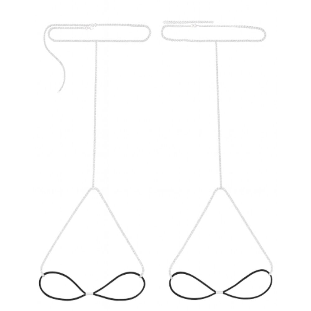 Cadena Accesorio Liguero Para Pierna Muslo Dise&ntilde;o Diamante image number 2.0