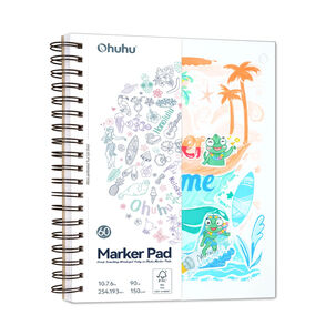 Ohuhu Block Anillado En Espiral (25.4x19.3cm,60 Hojas,150g)