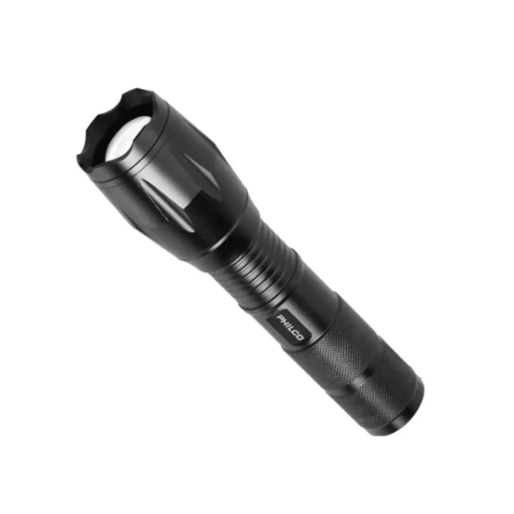 Linterna Tactica 1w Con Zoom Soporte Recargable Negro image number 0.0
