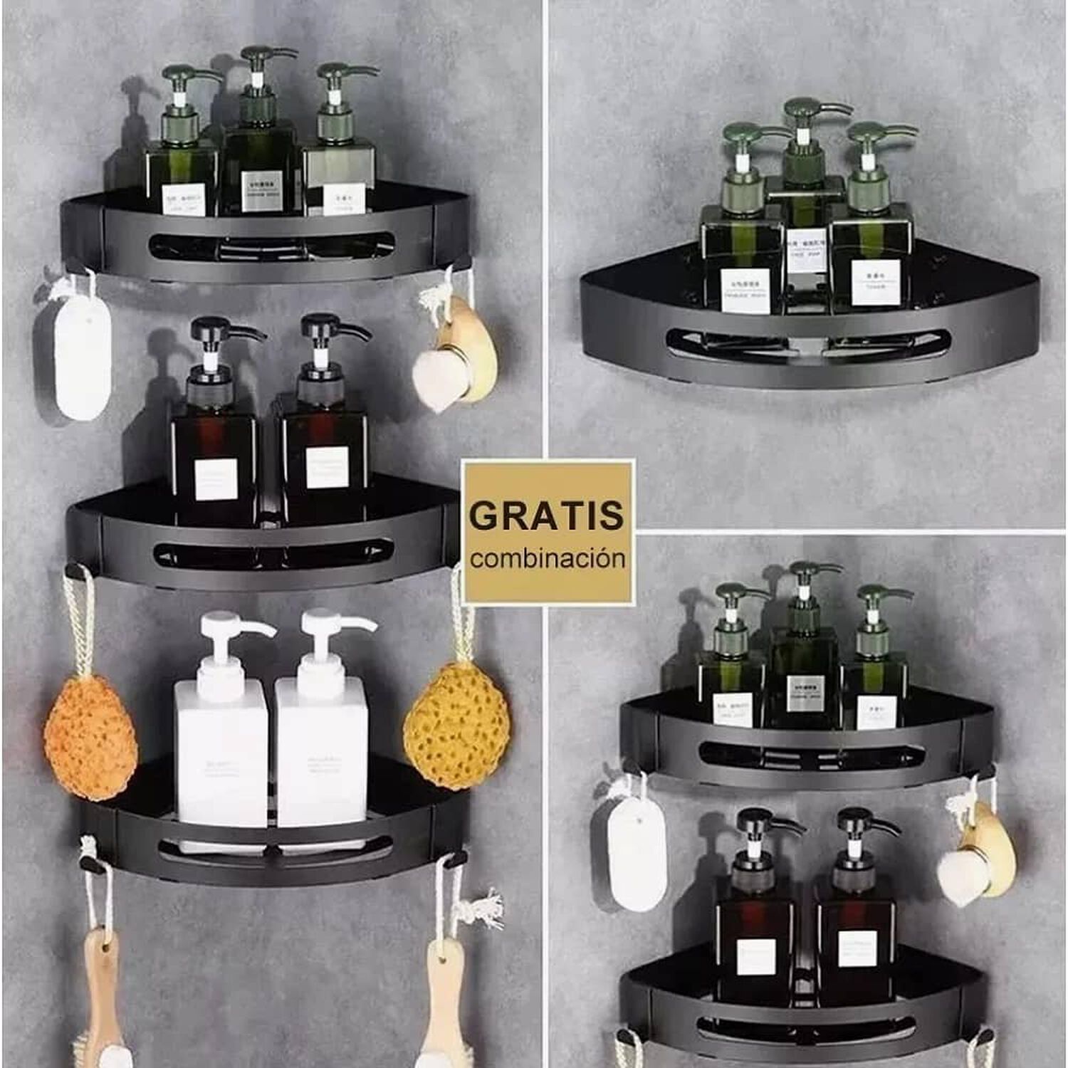 Organizadores Para Duchas Repisa Para 3pcs image number 7.0