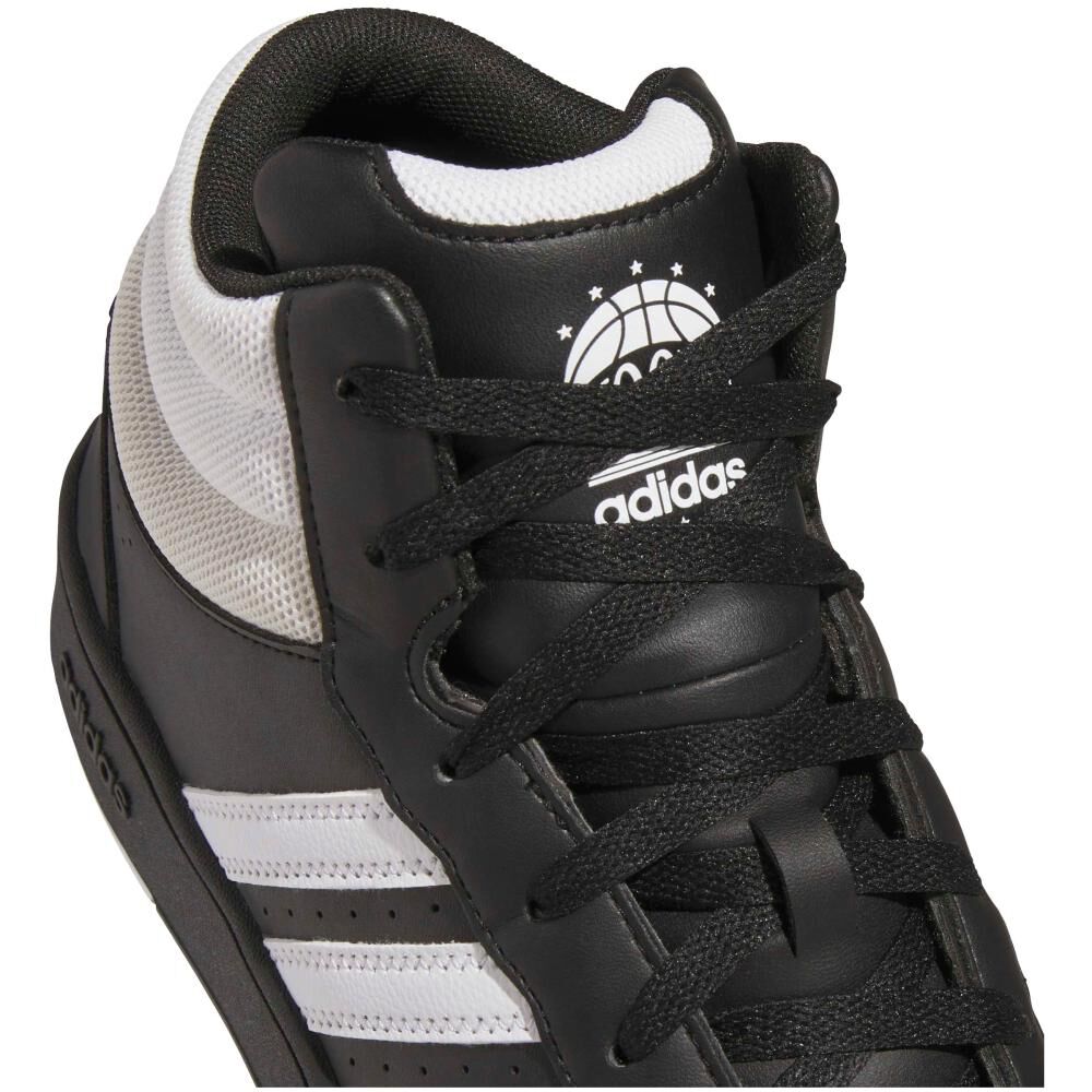 Zapatilla Basketball Unisex Adidas Hoops Mid Classic Negro image number 7.0