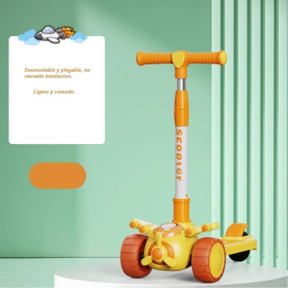 Monopat&iacute;n Ni&ntilde;os Avi&oacute;n Amarillo image number 2.0