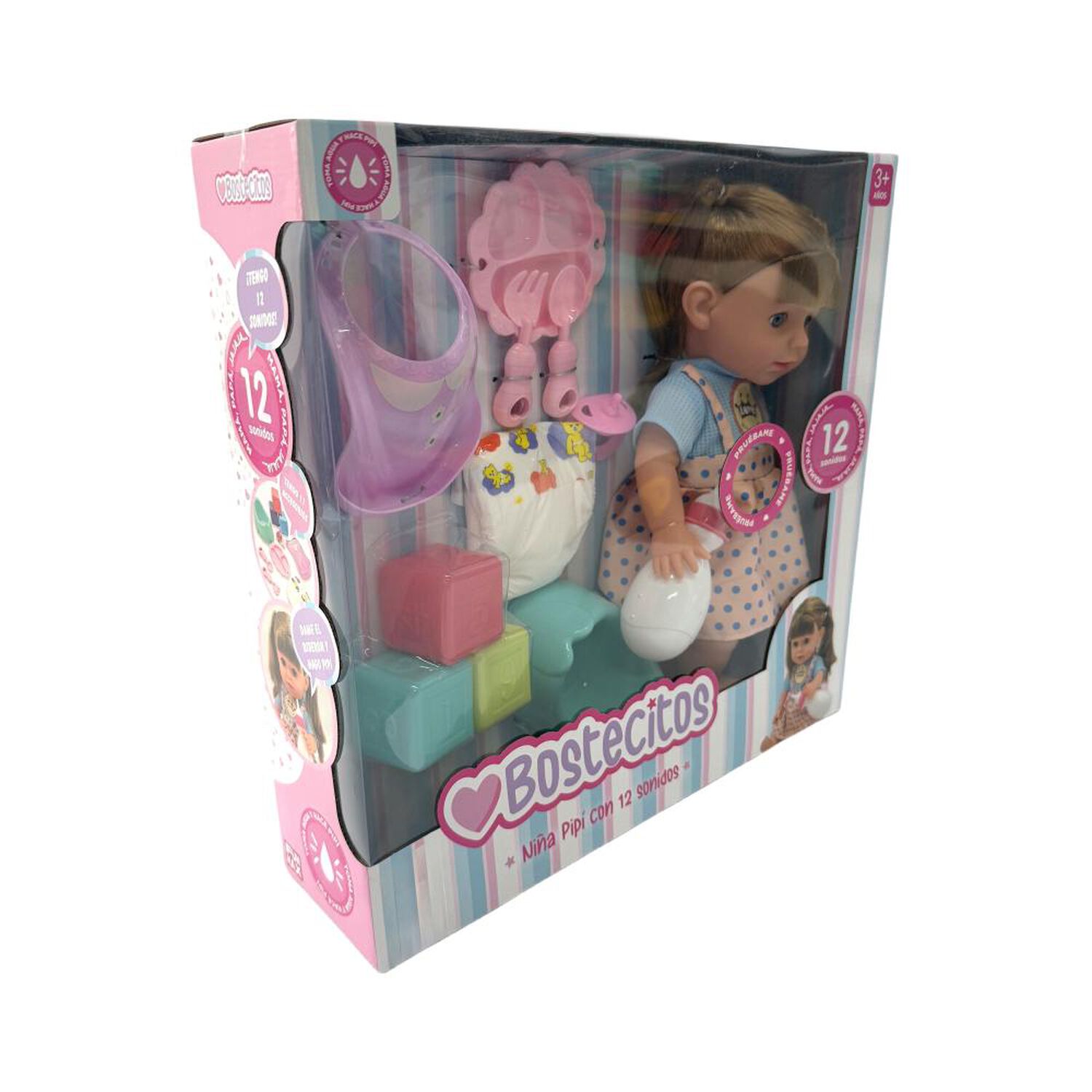 Mu&ntilde;eca Toddler Bostecitos Con Acc 12 Sonidos Ass image number 11.0