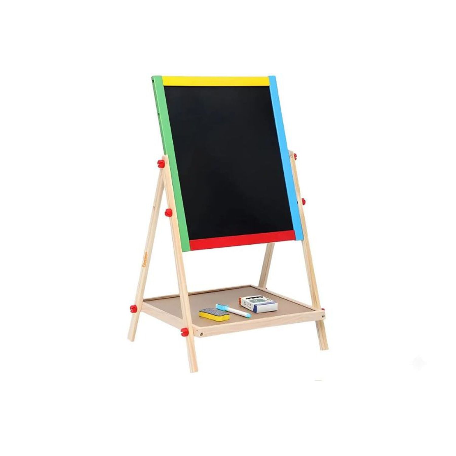 Pizarra Infantil Madera 2 En 1 Caballete Magnetica Didactica image number 0.0