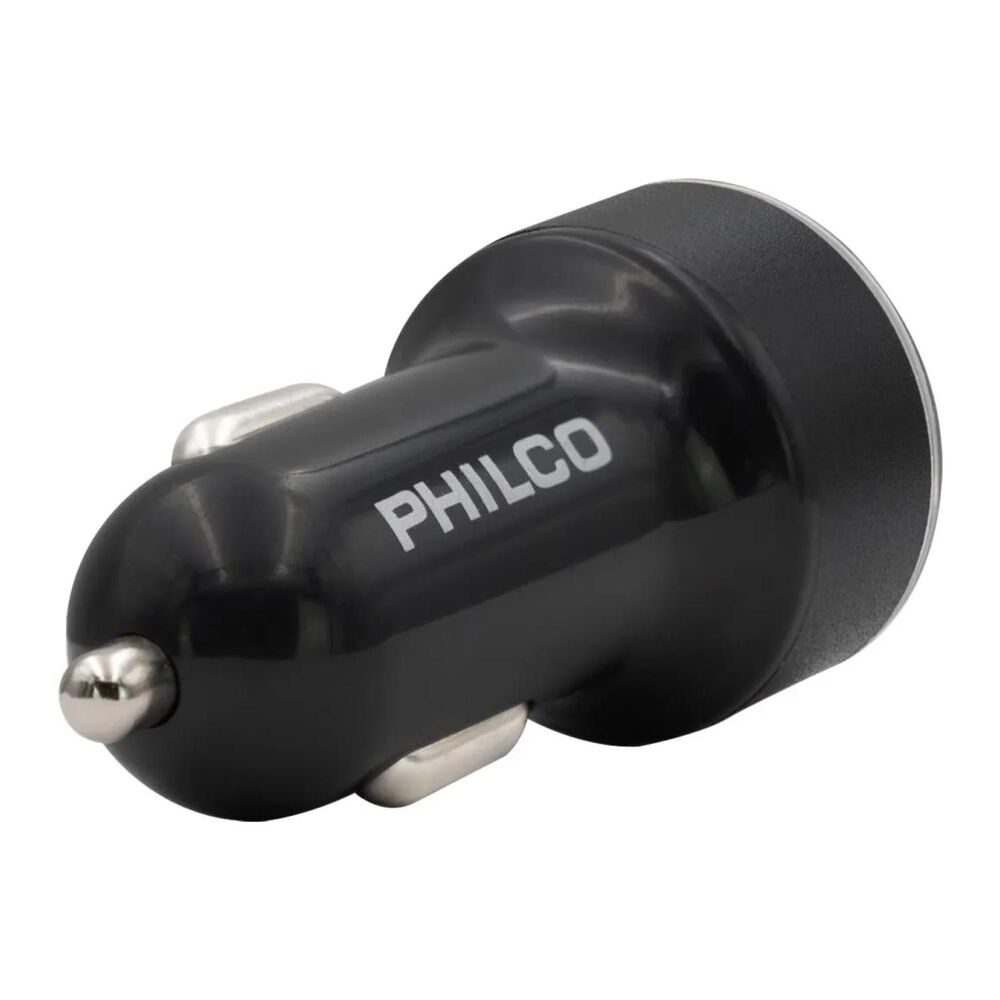 Cargador De Auto Doble Qc3.0 Usb Led Negro D49a image number 3.0