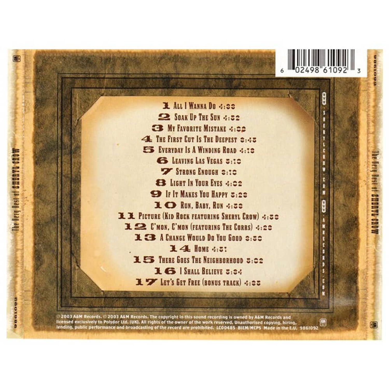 Sheryl Crow - The Very Best | Cd image number 1.0