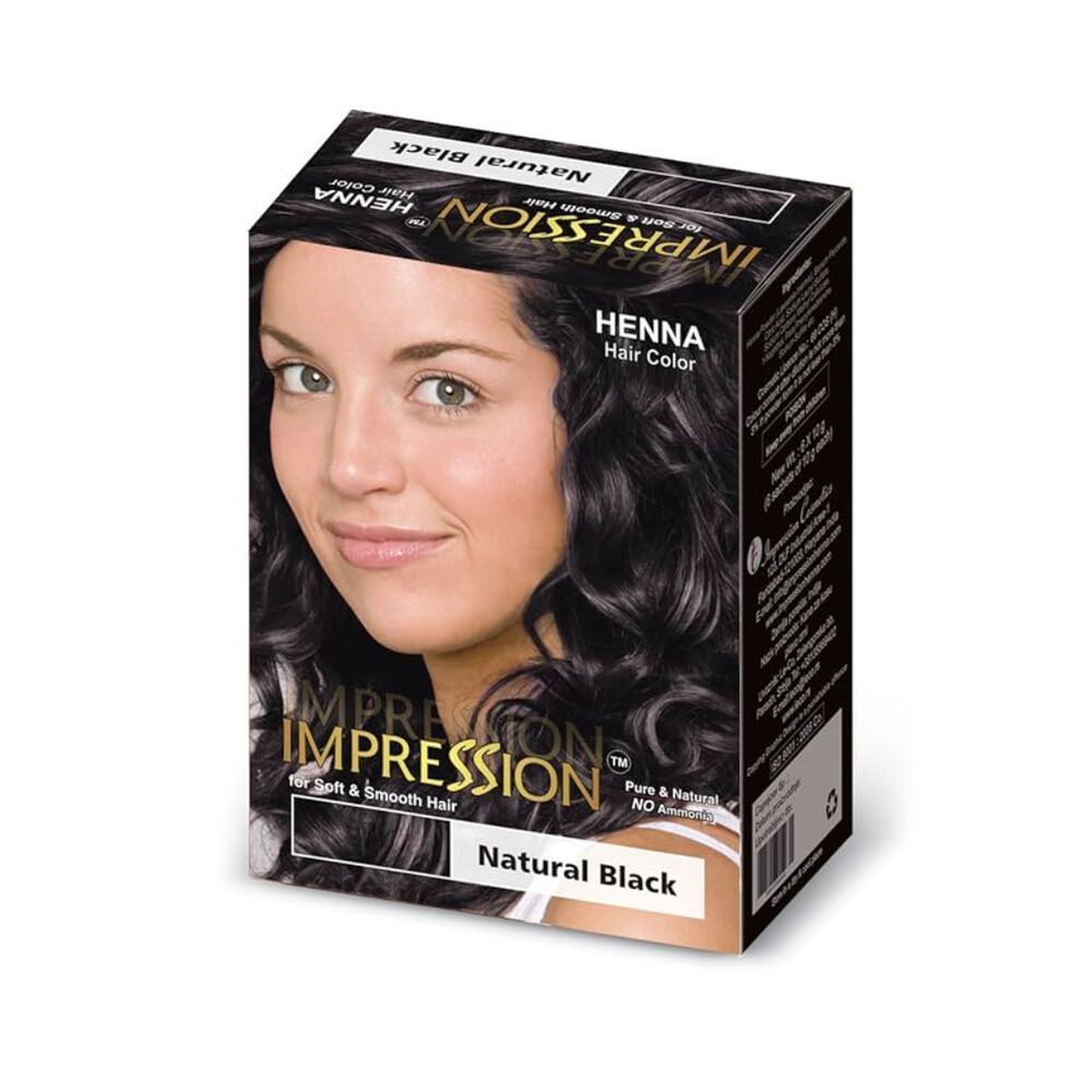 Impression Henna Hair Color Negro 10 Gr X 6 Sachets image number 0.0