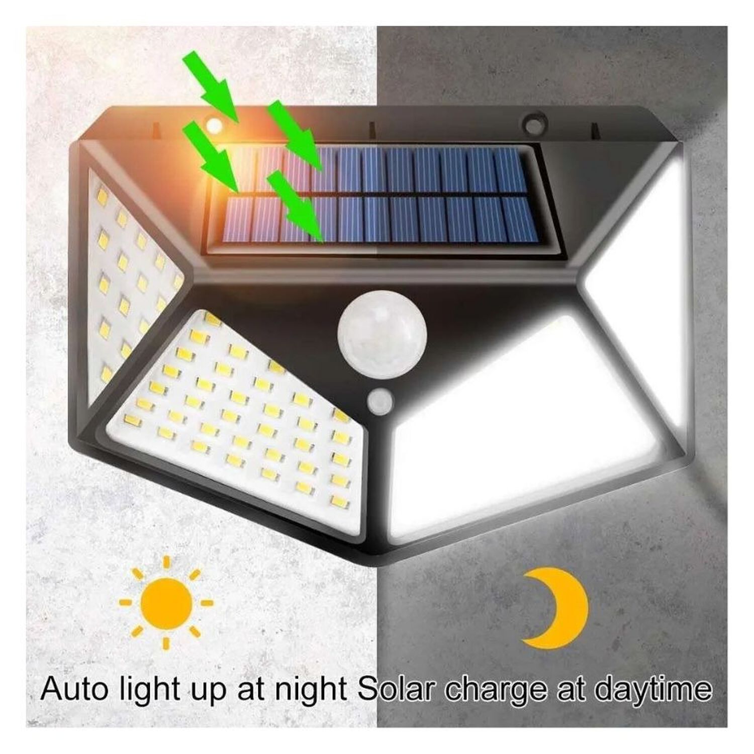 Foco Solar Led Exterior Sensor Movimiento Recargable Irm image number 4.0
