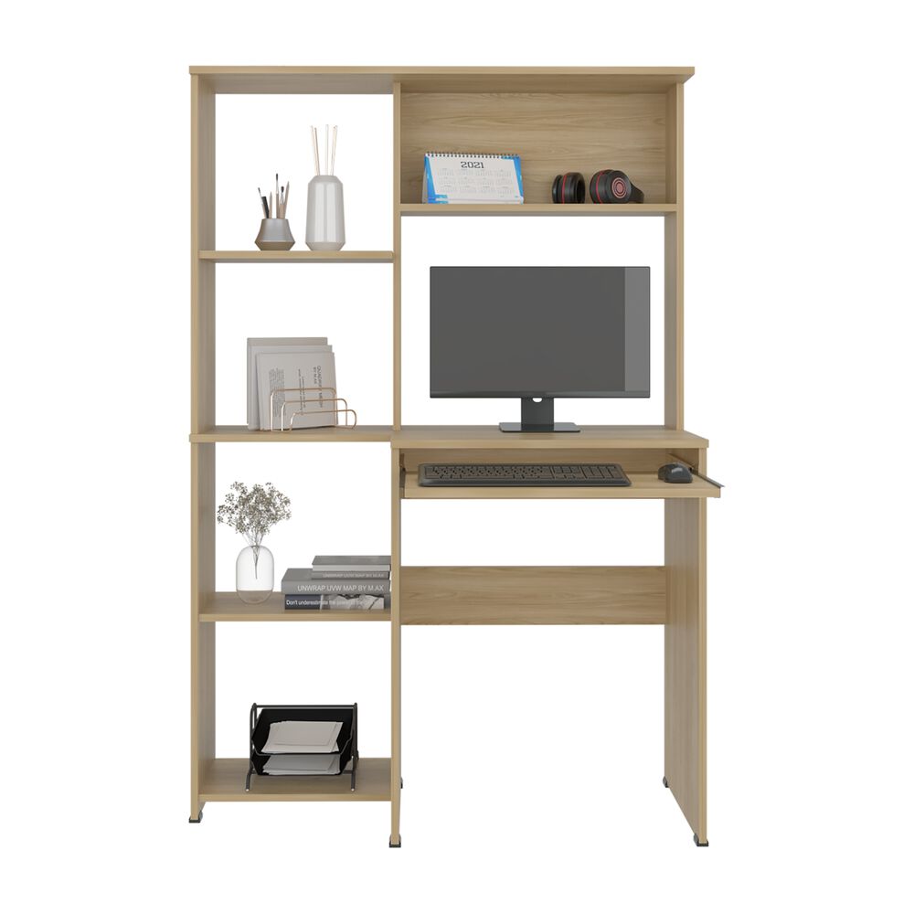 Escritorio Con Portateclado Y Biblioteca Incorporada 150x100x40 Cm image number 2.0