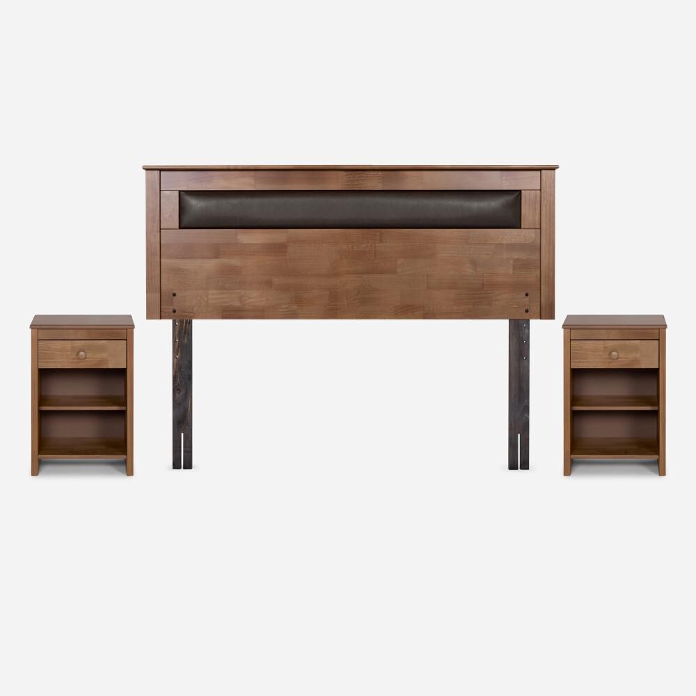 Cama Europea Rosen New Style 6 / 2 Plazas / Base Dividida + Set De Maderas image number 2.0