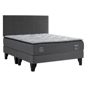 Cama Europea Celta Mediterr&aacute;neo / King / Base Dividida + Respaldo