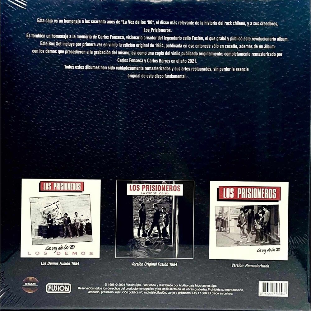Los Prisioneros - La Voz De Los '80 40 Aniversario Boxset (3lp) | Vinilo image number 1.0