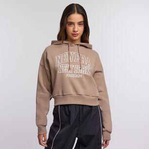 Poler&oacute;n Estampado Regular Cuello Alto Con Capucha Mujer Freedom