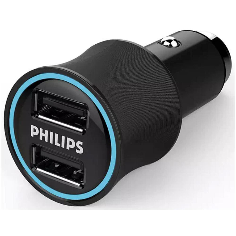 Cargador Para Automovil 2 Usb Carga Ultra Rapida 3.1a Negro Dlp2553v image number 0.0