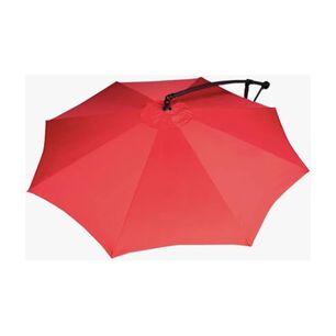 Quitasol Lateral 3m Extendible Altura Ajustable Rojo