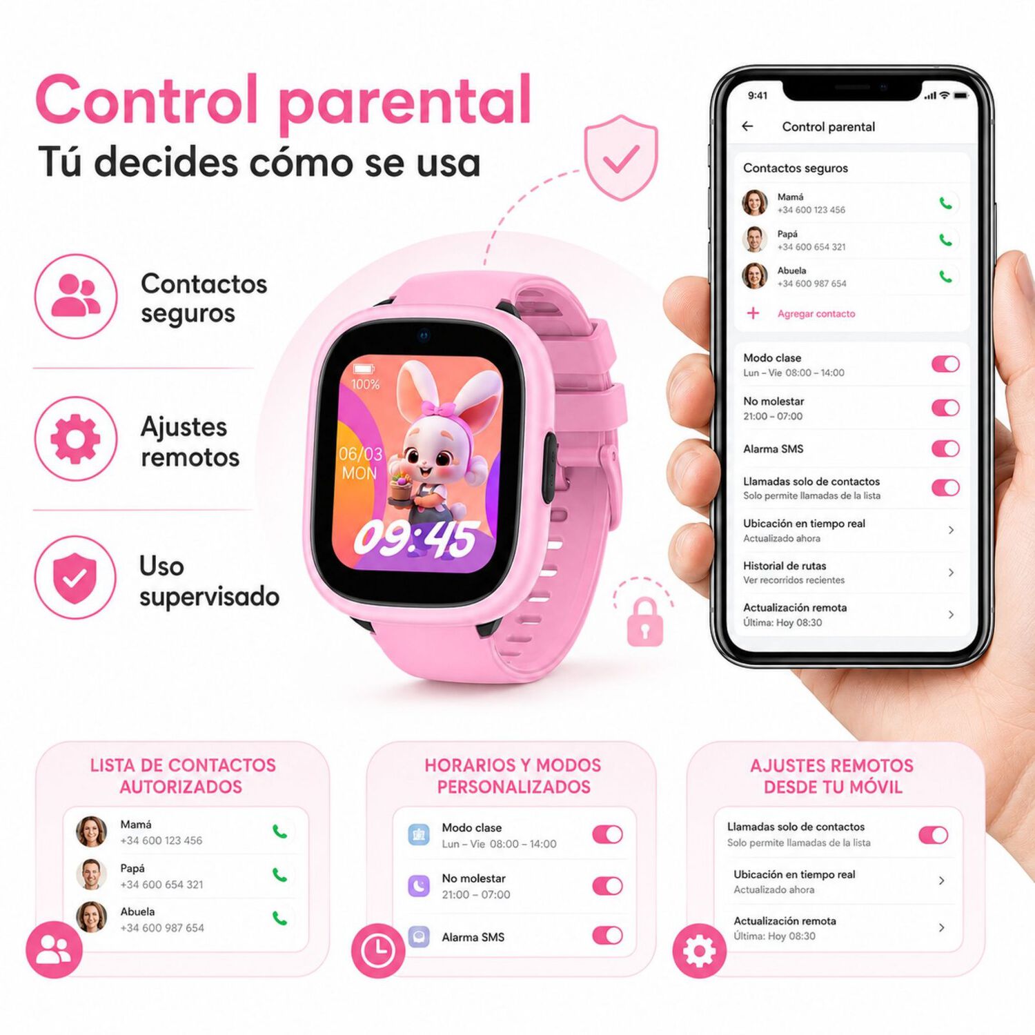 Smartwatch Infantil Lagenio K3 4g Gps Sos Videollamadas image number 6.0