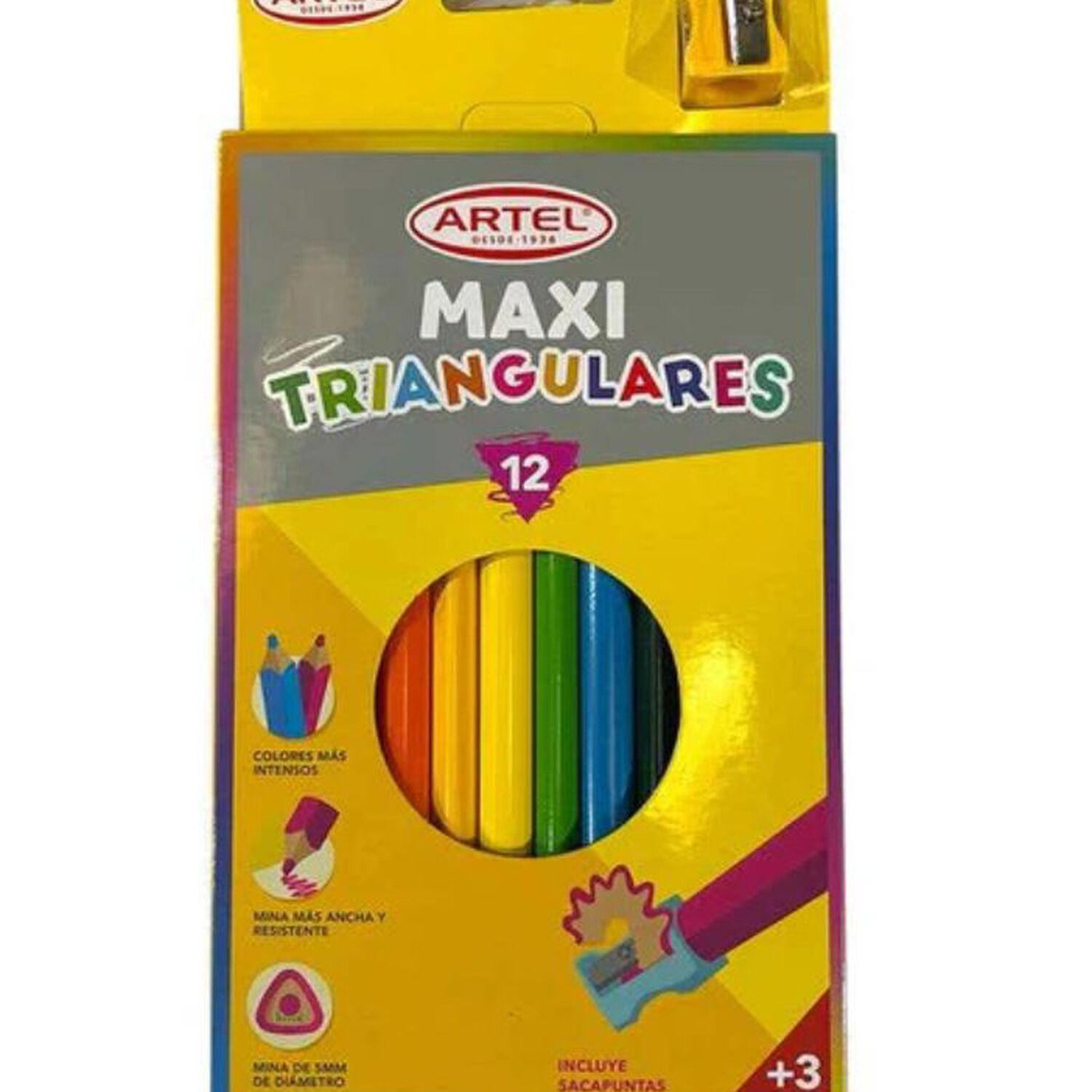Estuche 12 L&aacute;pices Colores Maxi Artel image number 1.0