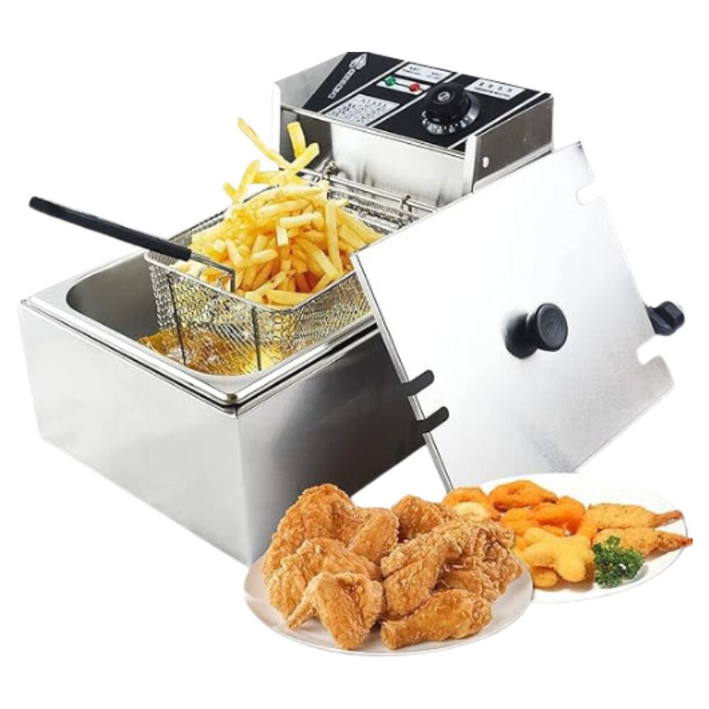 Freidora El&eacute;ctrica 6l Acero Inox 2500w Potente image number 0.0