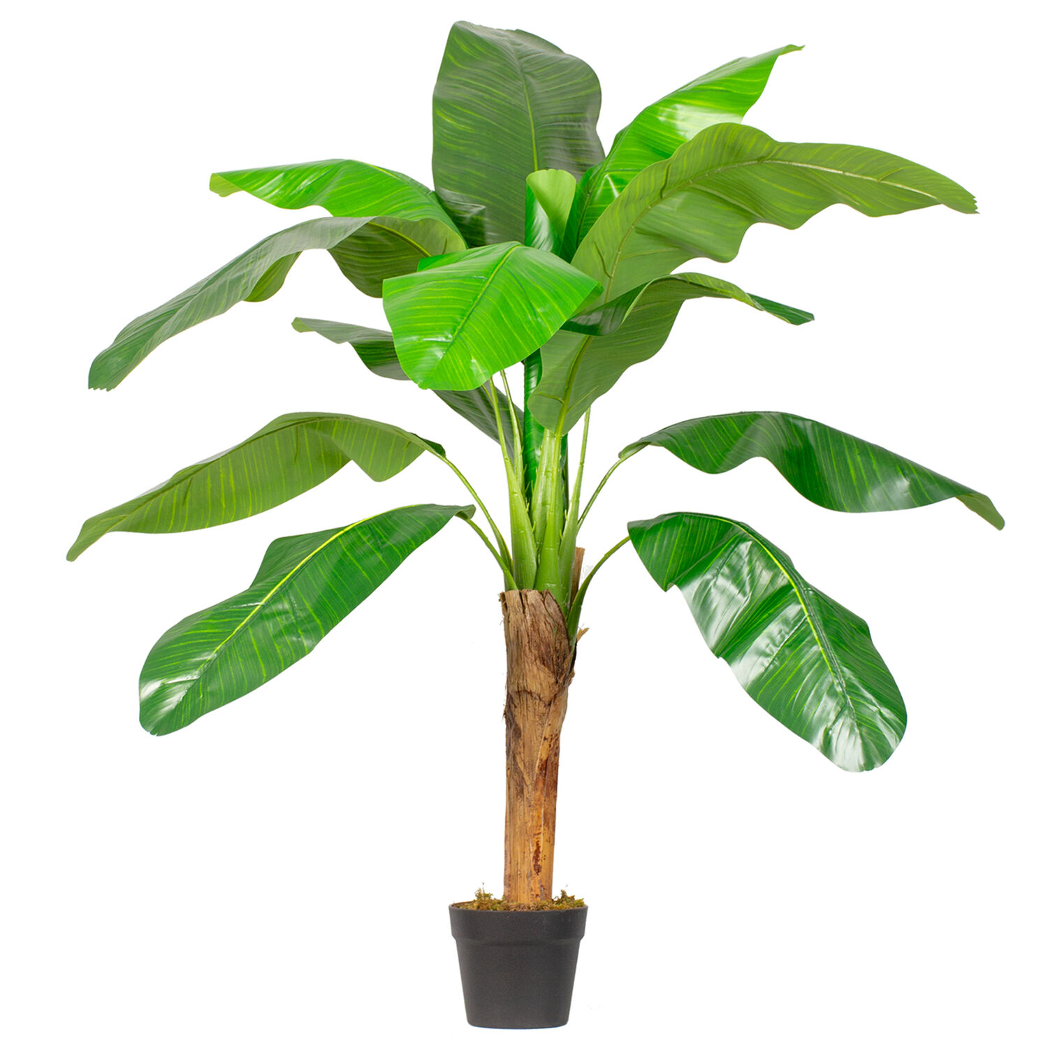 Planta Artificial Banano 120 Cm / 12 Hojas Premium / Arbusto Real image number 2.0