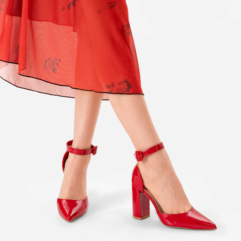 Zapato Taco Alto Rojo Fiesta Mujer Weide Gh62 image number 2.0